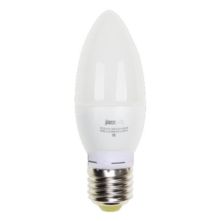 Лампа светодиодная LED 5Вт Е27 220В 4000К PLED- ECO-C37 свеча