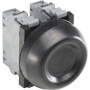 Кнопка KP6-40B черная с резиновым колпачком IP66 с монтажной кол одкой