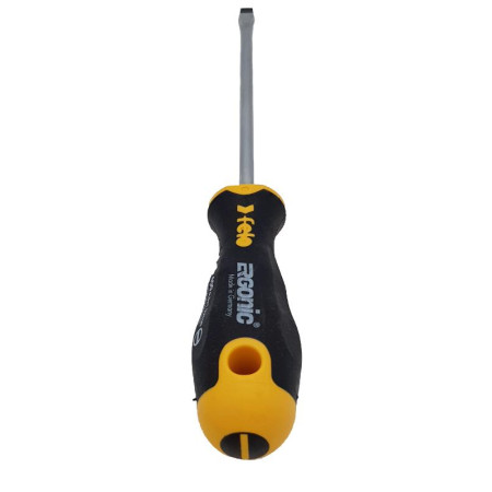 Отвертка Ergonic плоская шлицевая 6,5X1,2X150