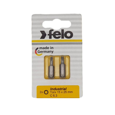 Бита Torx 15X25, серия Industrial, 2 шт в блистере