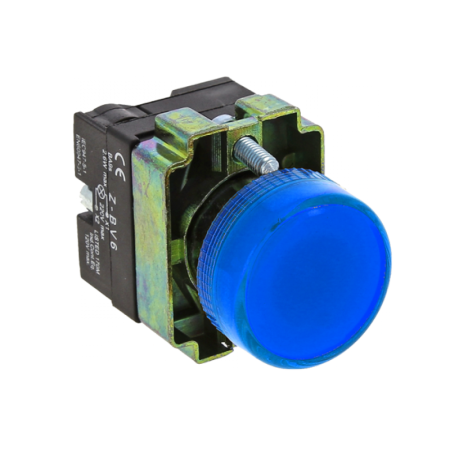 Лампа сигнальная BV66 синяя EKF 24В PROxima