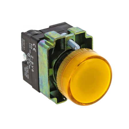 Лампа сигнальная BV65 желтая EKF PROxima