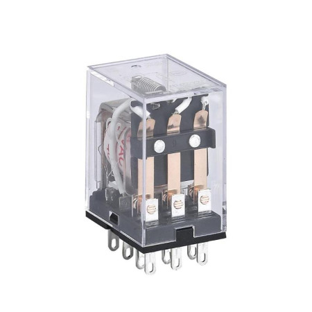 Реле промежуточное JZX-22F(B) 4 конт. с инд. LED 3А 24В DC