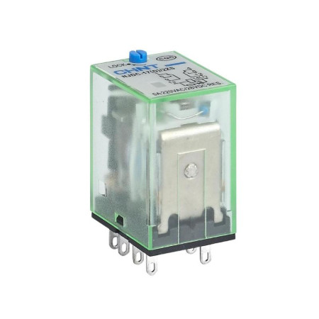 Реле промежуточное с кнопкой тестирования NJDC-17(D)/4ZS 4 конт. с инд. LED 3А AC220В (R)