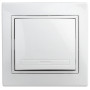 Выключатель Intro Plano 1Э-101-01 10А-250В, СУ, без лапок, белый