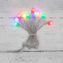 Гирлянда светодиодная Шарики 1,5 м, 10 LED, прозрачный ПВХ, цвет свечения мультиколор, 2 х АА (батарейки не в комплекте)