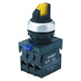 Переключатель с подсветкой NP8-11XD/215, 2 полож. фикс., желт., AC110-230В(LED), 1НО+1НЗ, IP65 (R)