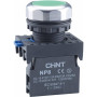 Кнопка управления NP8-20BND/3 подствет., самовозв., зеленый, AC110-230В(LED), 2НО, IP65 (R)
