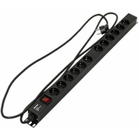 Hyperline SHE-32SH-BAV-3PVB Блок розеток вертикальный, 32 розетки Schuko, автоматический выкл