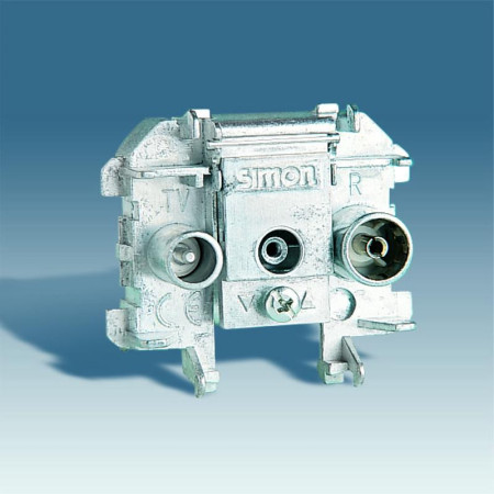 Simon 73 Розетка телевизионная R-TV-SAT финишная,  СНЯТА, ЗАМЕНА 73487-69, S73, S73 Loft