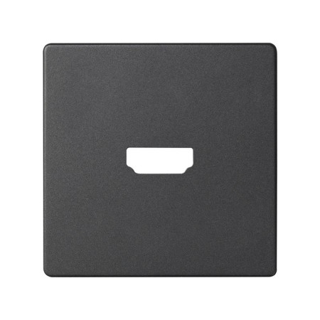 Simon 82 Накладка для коннектора HDMI v 1.4, "мама", S82, S82N, S82 Detail, графит