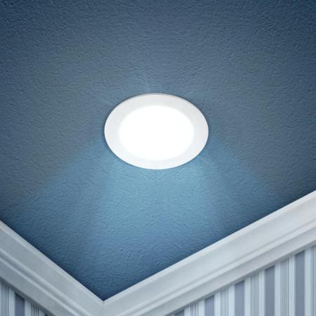 Светильник светодиодный встраиваемый downlight LED 1 6Вт 6500К белый круг