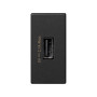 Simon Connect Зарядное устройство USB, К45, узкий модуль, 5 В, 2,1 А, графит