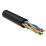 Каб. в. п. U/UTP кат. 5E 4х2х24AWG solid LDPE черный