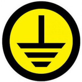 Знак круглый "земля" (1шт) (d20мм) PROxima