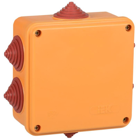 Коробка расп. огн. ПС 100х100х50мм 4P 4мм2 IP55 6 вв. I UKF30-100-100-050-4-4-09 I IEK