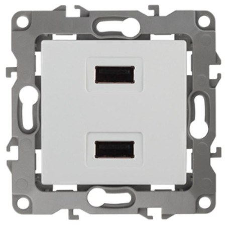 Устройство зарядное USB 12-4110-01  , 5В-2100мА,  белый (6/60/1440)