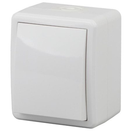 Выключатель 11-1401-01  IP54, 10АХ-250В, ОУ,  Эксперт, белый (16/160/2560)