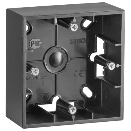 Simon 15 Графит Монтажная коробка для накладного монтажа, 1 пост
