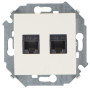 Simon 15 Сл. кость Розетка компьютерная двойная RJ45 кат.5e (AMP)