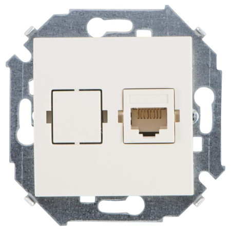 Simon 15 Сл. кость Розетка компьютерная RJ45 кат.5е, Systimax