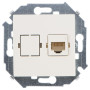 Simon 15 Сл. кость Розетка компьютерная RJ45 кат.5е, Systimax