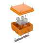 Коробка огнестойкая для о/п 40-0300-FR1.5-6 Е15-Е120 100х100х50 IP55  6p, 1.5 мм.кв.