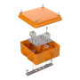 Коробка огнестойкая для о/п 40-0300-FR1.5-4 Е15-Е120 100х100х50 IP55  4p, 1.5 мм.кв.