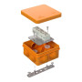 Коробка огнестойкая для о/п 40-0210-FR1.5-6 Е15-Е120 80х80х40 IP55  6p, 1.5 мм.кв.