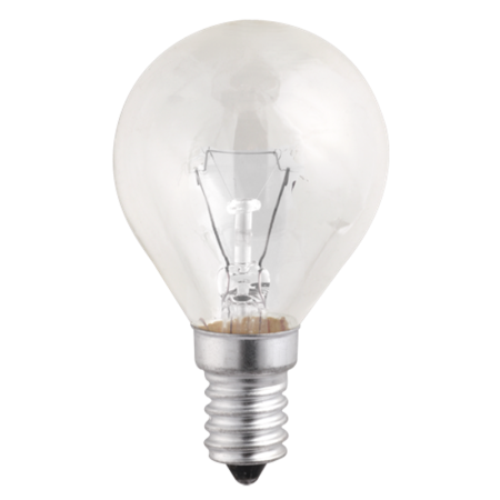 Лампа накаливания ЛОН 40Вт E14 240В P45 clear