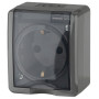 Розетка 2P+E IP54, 16АХ-250В, 11-2401-03, ОУ, Эксперт, серый (16/160/2560)