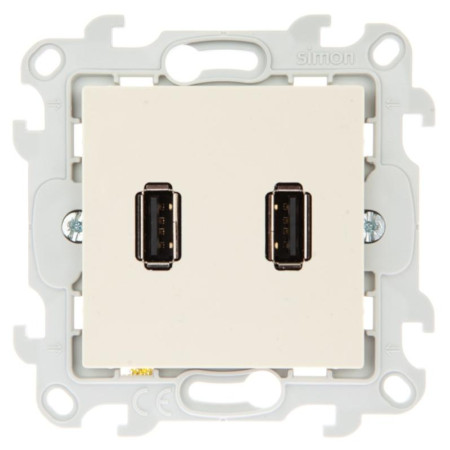 Simon 24 Сл. кость Коннектор 2хUSB
