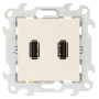 Simon 24 Сл. кость Коннектор 2хUSB