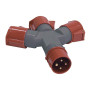 Адаптер трехлучевой TS1013-214 3Р+РЕ 16А 380В IP44