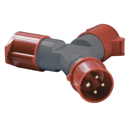 Адаптер двухлучевой TS1012-214 3Р+РЕ 16А 380В IP44