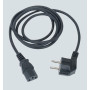 Simon Connect Кабель электрический с вилкой 2к+з Schuko, 2м, графит