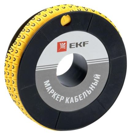 Маркер-кабельный 6,0кв.мм "0" (500шт.) (ЕС-3) EKF PROxima