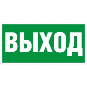 Пиктограмма (Наклейка) Выход (130х260) для URAN/ANTARES
