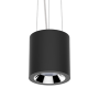 Светильник светодиодный DL-02 Tube подвесной 150х160 мм 32Вт 3000K 35° RAL9005 черный муар