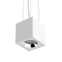 Светильник светодиодный DL-02 Cube подвесной 125х135 мм 20Вт 3000K 35° RAL9010 белый мат. DALI