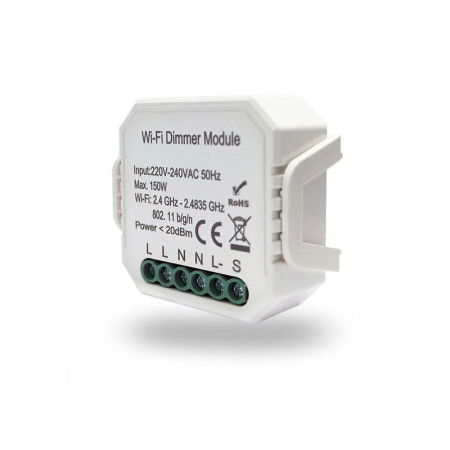 Одноканальное Wi-Fi реле-диммер 1 x 150Вт RL1003-DM