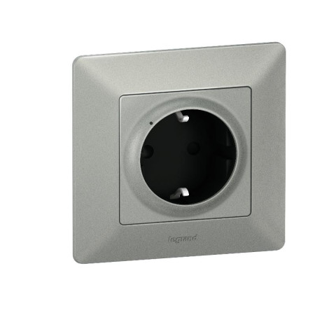 Розетка умная с/з Valena Life 16А 230В алюм. Netatmo