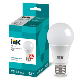 Лампа светодиодная LED A80 груша 25Вт 230В 4000К E27