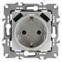 12-4109-03 Розетка 2P+E 16A-250В, штор. с 2xUSB 5В-3А, 12, алюминий (10/100/2000)