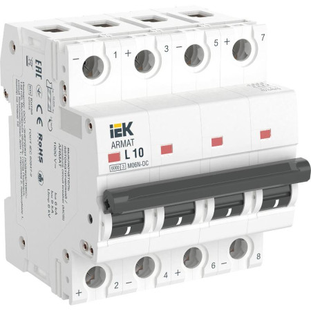 ARMAT Авт. выкл. M06N-DC 4P L 10А IEK