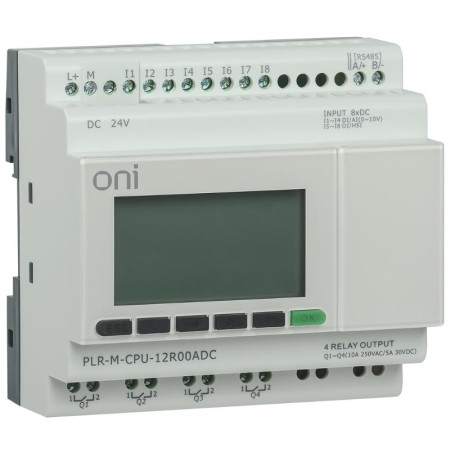 Микро ПЛК PLR-M. CPU DI08/DO04(R) 24В DC ONI
