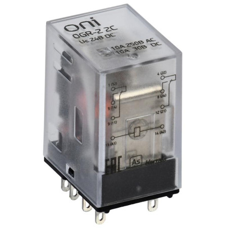 Реле общ. назнач. OGR-2 2C 24В DC ONI