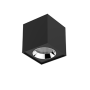 Светодиодный светильник DL-02 Cube накладной 125х135 20 Вт 3000 K RAL9005 черный муар