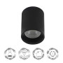 Светильник светодиодный накладной DK3110-BK IP20, 10Вт, GU5.3, LED, черный, пластик