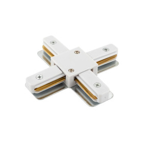 Соединитель для шинопровода X-образный, белый TR1104-WH